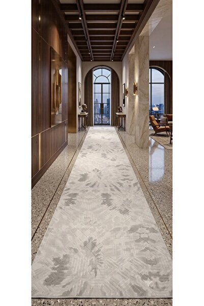 Dinarsu Orjinal Modern Kabartmalı Yumuşacık Emboss Kaymaz Jel Taban Halı Yolluk