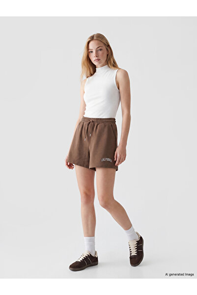 LC Waikiki Peak New Season California Printed Women's Shorts