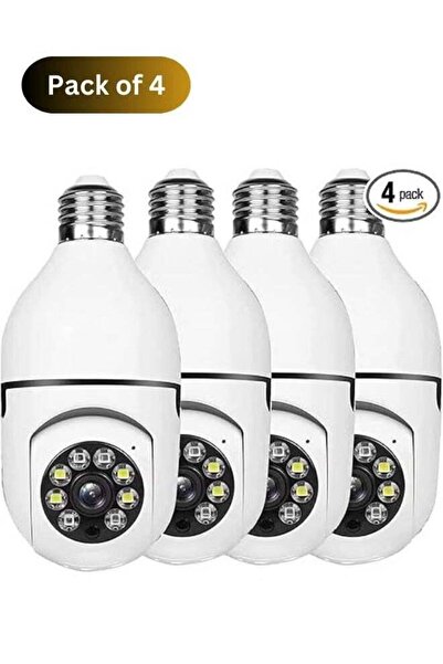 Tiger Gennext (Pack of 4) Light Bulb Security Camera Outdoor 2.4G WiFi – 1080...
