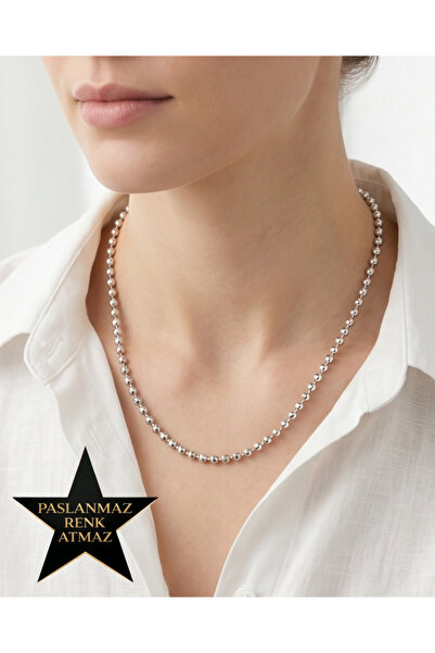 stainless steell 316L Steel Silver Dorika Women's Necklace