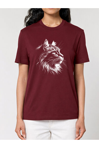 Cu Pisici Premium Organic Cotton T-Shirt -Majestic Cat, Unisex
