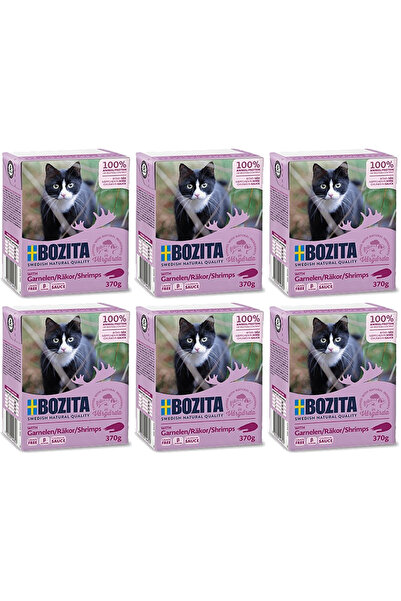 Bozita Bucăți de carne cu creveți în sos 6x370g