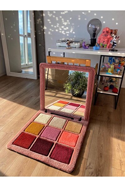 Pufio Makyaj Paleti El Yapımı Tufting Halı