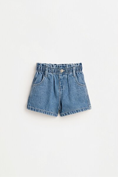 LEFTIES Paperbag bel denim şort