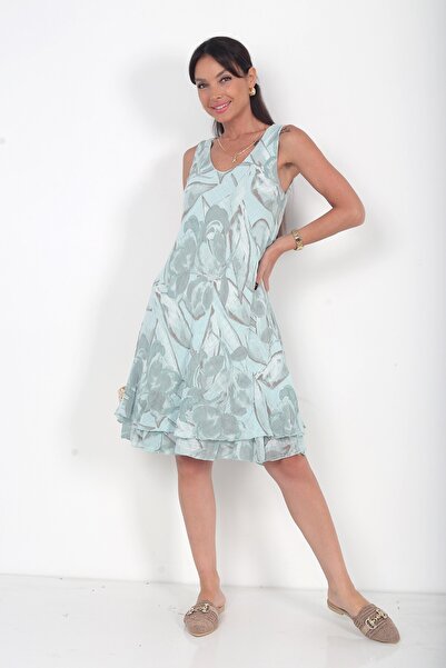 By Saygı Rochie italiană Sakura căptușită pentru femei