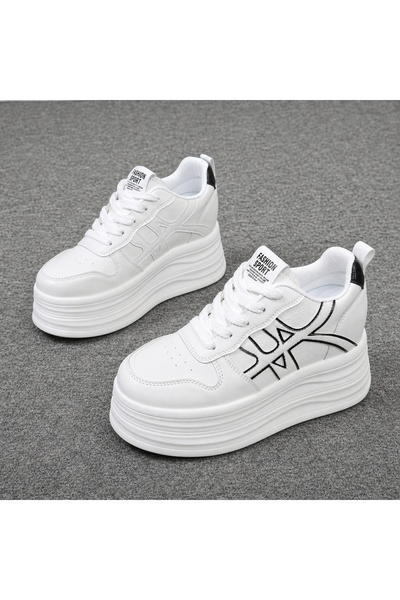 ALOGO Women's sneakers with platform in ecological Leather Pllf