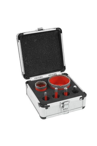 VERKE Set de burghie diamantate, Verke, V05503, 6 bucăți, 6-68 mm