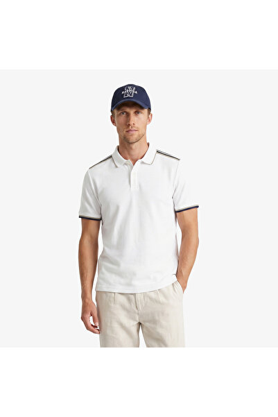 Nautica Erkek Beyaz Regular Fit Polo Yaka T-Shirt