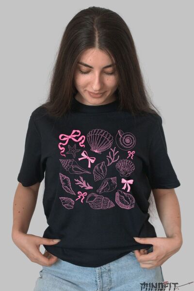 GILDAN Tricou Vara Cu Imprimeu Roz