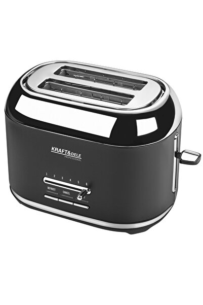 Kraft&dele Prăjitor de pâine electric 1000W, 6 niveluri de prăjire, Kraft&Del...