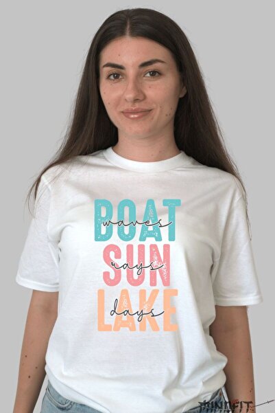 GILDAN Tricou De Vara Boat Sun Lake