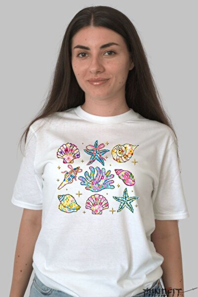 GILDAN Tricou Vara Cu Scoici Multicolore