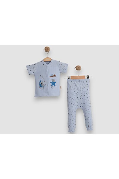 Melish Bebe Printed Short Sleeve Combed Cotton Baby Set