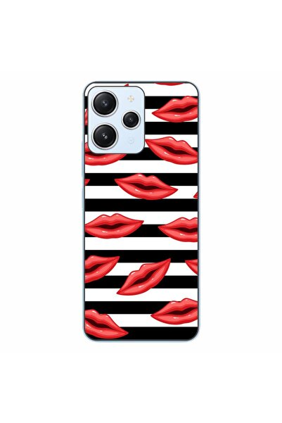 OEM Case compatible with Xiaomi Redmi 12 4G Silicone Gel Tpu Pattern Striped ...