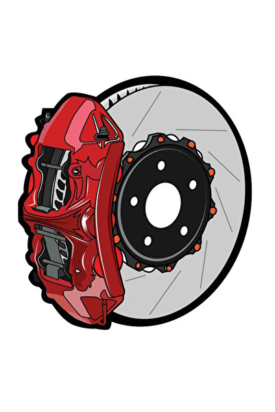 MegaSticker Fren disk balata Sticker Araba, Motorsiklet, Kask, Laptop, Cam St...