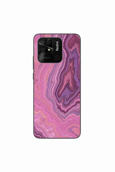 OEM Case compatible with Xiaomi Redmi 10C Silicone Gel Tpu Pattern Pink Quart...