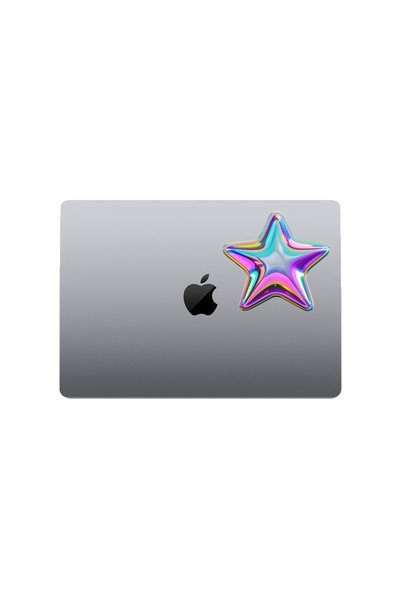 MegaSticker Colorful Star Sticker Car, Motorcycle, Helmet, Laptop, Glass Sticker Label 13X13 cm