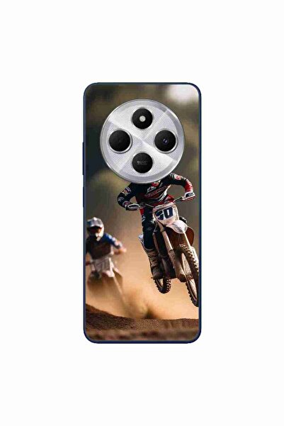OEM Case compatible with Xiaomi Redmi 14C Silicone Gel Tpu Motocross Pattern