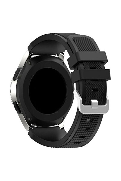 OEM Λουράκι Σιλικόνης Μαύρο με Υφή Τουίλ (Huawei Watch GT/GT Pro 2/3/4/5 / Ul...