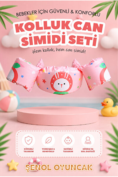 ŞENOL OYUNCAK Bebek Yüzme Simidi Kolluklu Güvenli Yüzdürme Yardımcısı Ayarlan...