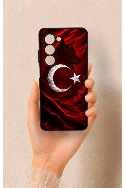 Vip Case Oppo A5 5G Uyumlu Kurt Türk Bayrağı Desenli Silikon Kılıf