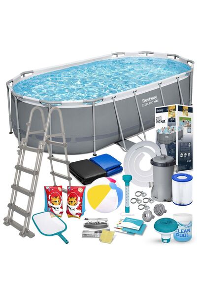 BESTWAY Piscină de grădină cu cadru 427 x 250 x 100 cm 18-în-1 56620