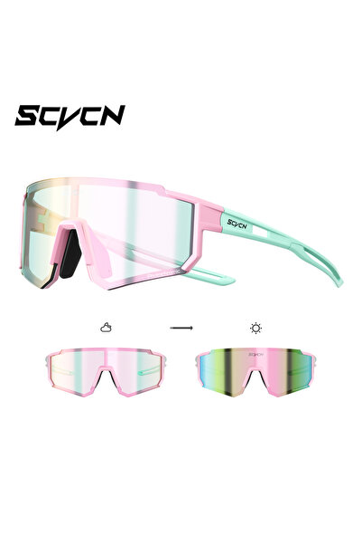 Choice10 kapvoe Photochromic-PINK-05 SCVCN Girls Sports Sunglasses Kids Cycli...
