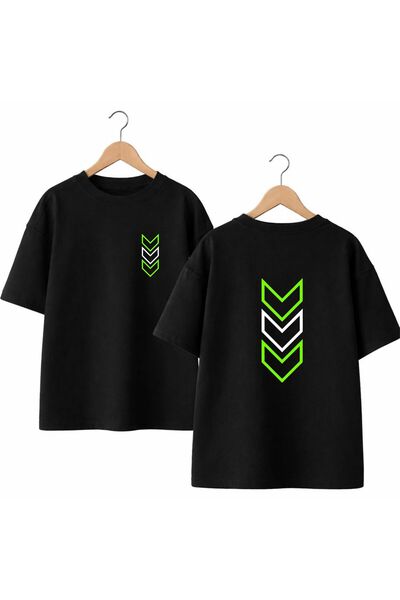 playwear Tricou cu dungi imprimate pe spate și pe piept, 100% bumbac, supradi...