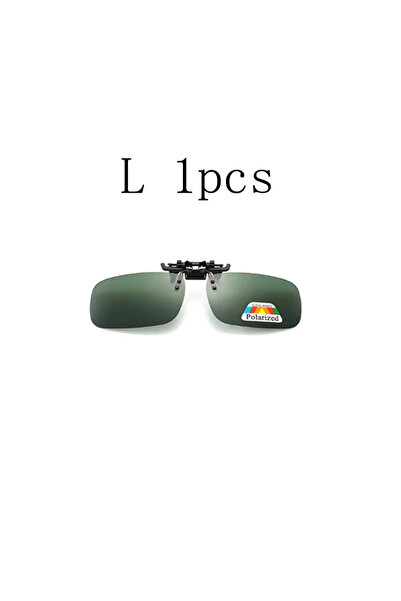 Choice4 Green L 1Pcs 4 Color Grey Lenses Polarized Sunglasses Clip On Flip Up...