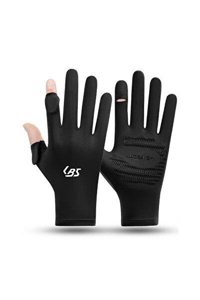 Choice3 Type B--Black GTUBIKE New Summer Ice Silk Gloves Anti UV Sun Protecti...