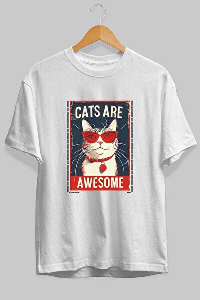 Ankhises Μπλουζάκι  "For the Love of Cats " με στάμπα γάτας στο μπροστινό μέρ...