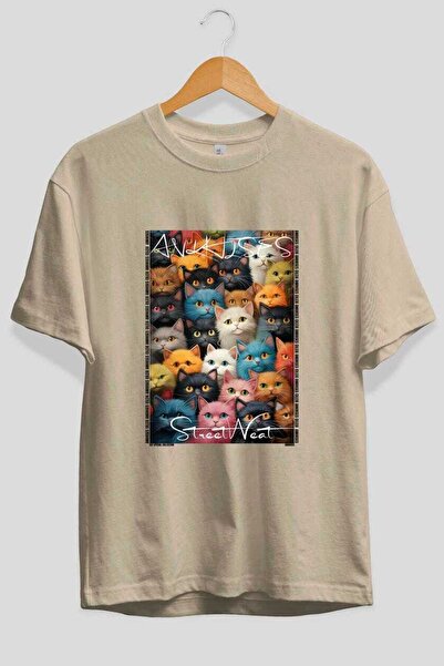 Ankhises Μπλουζάκι  "For the Love of Cats " με στάμπα γάτας στο μπροστινό μέρ...