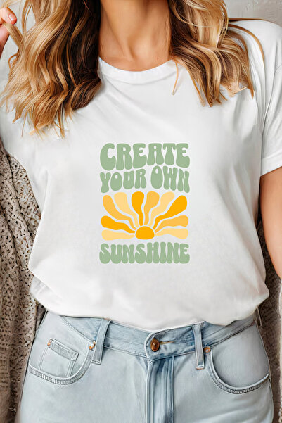Sarah's Boutique Women's T-shirt – 100% cotton – Create Sunshine