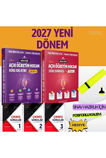 hedef uzem 2027 YENİ MÜFREDAT-AÇIK LİSE TÜM DERSLER KONU ANLATIMI+SORU BANKAS...