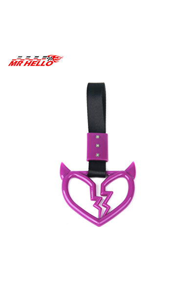 Choice16 LieNiu-Purple 1pcs Tow Rope Heart Ring Car Tow Decoration Belt Train...