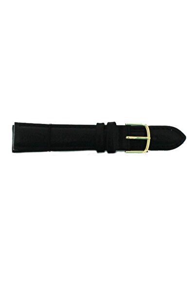 OEM Curea de ceas Jastrap căptușită din piele neagră (15374-JA-BLACK-G) 18mm