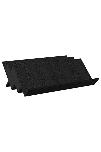 vidaxl Raft pentru reviste cu raft Stejar Negru 90 x 53 x 28,5 cm