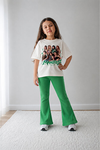 Belya Kids Wear Kız Çocuk Oversize Kalıp Belya Kids Tasarım Manifest 53 Taytl...