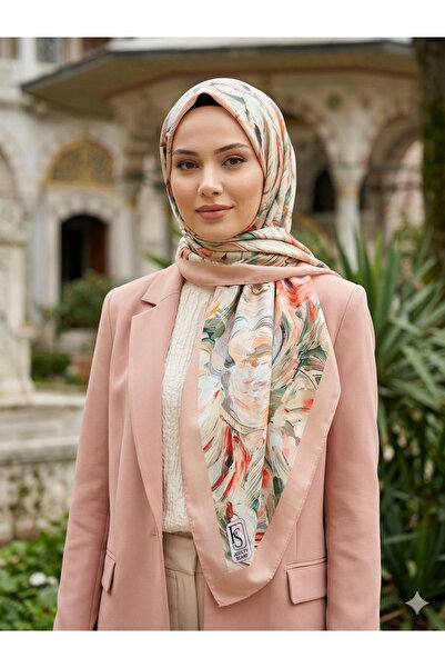 REMOMODA Italian Silk Chiffon Shawl Tie-Dye Pattern, High Quality, Soft and S...