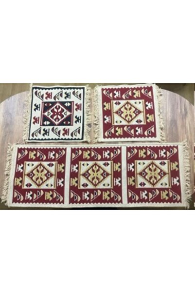 GENÇEV HOME COLLECTİONS سجادة كليم كاملة لمقعد السيارة مع وسادة تي كيه طقم سج...