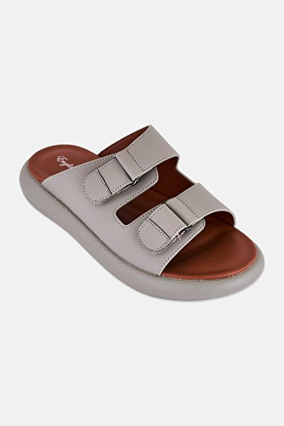 English Laundry Men Slip On Arabic Sandals, Khaki