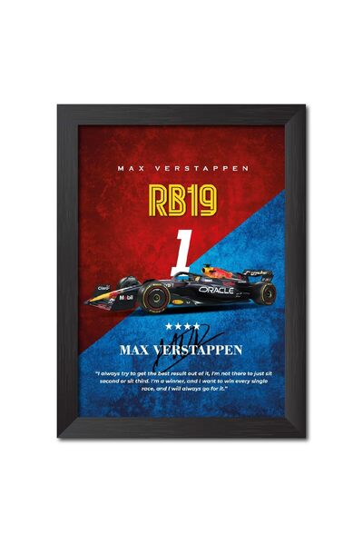 ALAYRA International Alayra Max Verstappen Formula One Racing Car RB19 Poster...