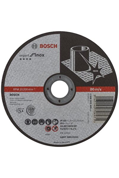 Bosch Cutting Disc for Stainless Steel, 150 x 1.6 x 22.33 mm