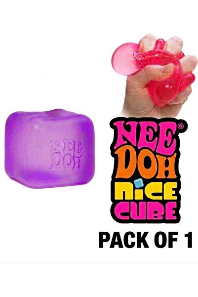 Needoh Nice Cube Fidget Toy for Kids & Adults – Soft Squishy Sensory Stress R...