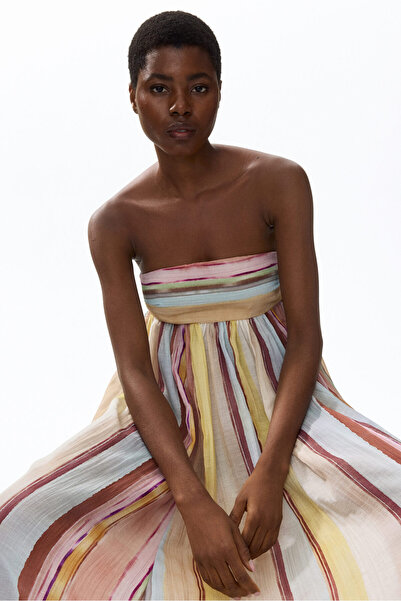H&M Uzun Bandeau Elbise