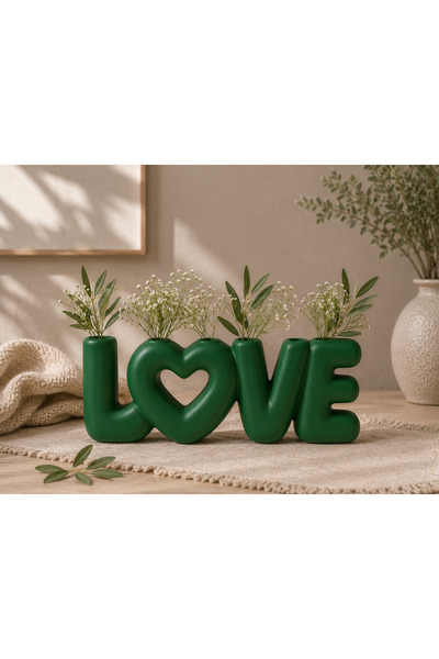 farist Decorative Love Design Vase – 3D Printing Production – 20X8X3 cm