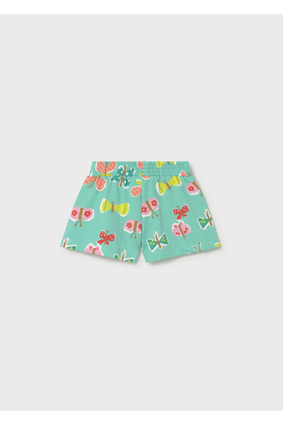 MAYORAL Girl's Bebel Printed Shorts Turquoise 1204