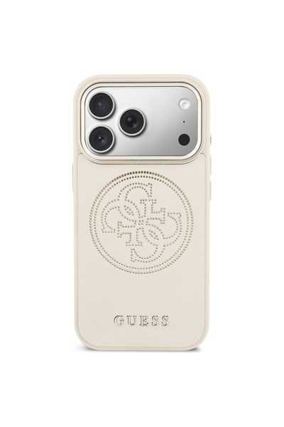Guess Διάτρητη Θήκη 4G MagSafe για iPhone 17 Pro Max Μπεζ