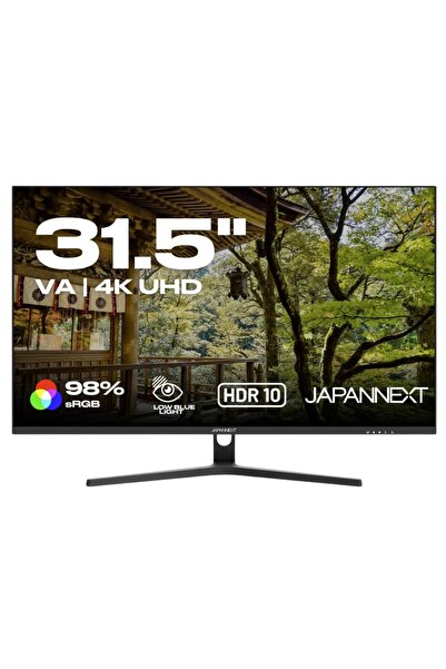 Japannext Monitor VA LED 31.5" JN-V315UHDR, UHD (3840 x 2160), HDMI, DisplayP...