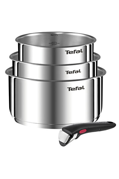 TEFAL Set de 4 piese Ingenio Emotion L8964S55, oale de 16 / 18 / 20 cm, mâner...